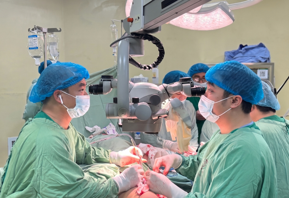 Hình ảnh chuyển vạt đùi trước ngoài bằng kính hiển vi